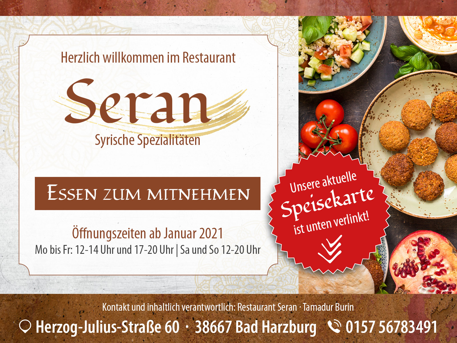 Restaurant Seran Bad Harzburg - Syrische Spezialitäten